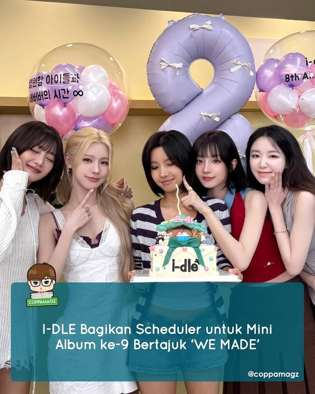 I-DLE akan merilis album terbarunya!Berjudul ‘WE MADE’, mini album ke-9 ini akan dirilis pada 6 Juli mendatang.Official_i_dlecoppamagz >Aruna#cm_idle #Aruna_cm