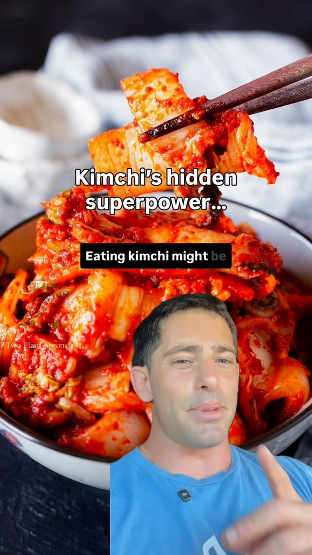 Kimchi’s hidden superpower… 👇Eating kimchi might be removing microplastics from your body.Microplastics are now found in your blood, lungs, and brain tissue. You ingest them daily through food, water, and air.They have been linked to cardiovascular, reproductive, and other health concerns.South Korean scientists recently discovered that a bacterium naturally found in kimchi can latch onto plastic particles inside the gut, and carry them out of the body through waste.In animal studies, ones given the kimchi-derived bacterium excreted more than twice as many nanoplastics as the control group.Instead of letting plastic absorb into your body, the bacteria in Kimchi can grab onto it first and carry it out.Now the science is early but … Kimchi is also linked to improved gut health, reduced inflammation, cardiovascular benefits, and a lower risk of colon cancer. Find the best kimchi and optimize what you’re putting in your body on the Scout app.Comment “APP” and I’ll send you the link to download Scout by @santacruzmedicinals