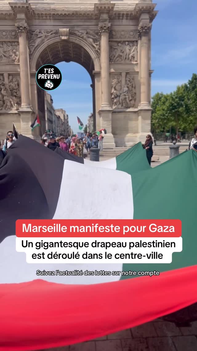 🍉 Ce dimanche 7 juin, Marseille manifeste son soutien à la Palestine lors de la traditionnelle mobilisation hebdomadaire organisée dans le centre-ville 

👉 Suivez l’actualité des luttes sur @tesprevenu 

#gaza #palestine #marseille #paix #solidarite