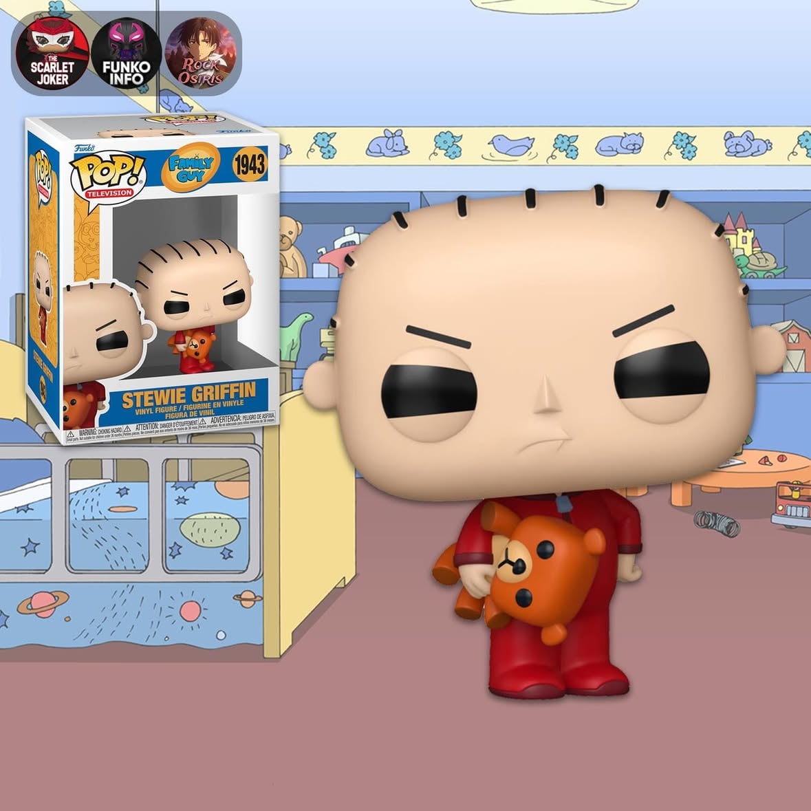 First look at Family Guy - Stewie Griffin Funko Pop! Available for Pre-Order Wednesday at 9am PT #funko #funkopop #funkopops #collector #familyguy by @funkoinfo_