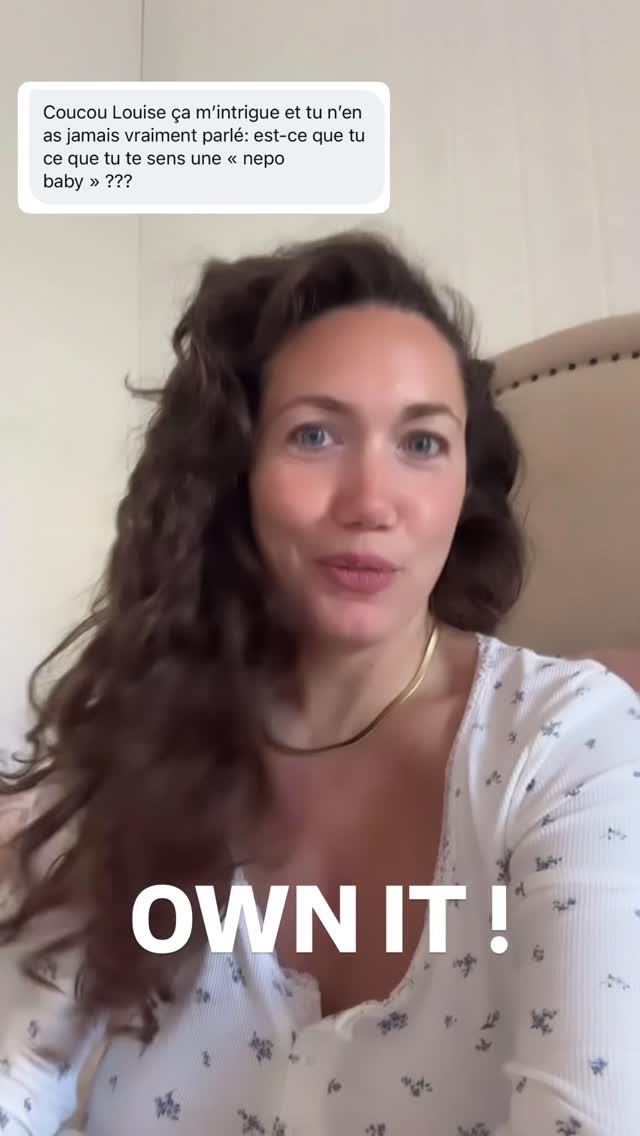 Je vois toujours les nepo baby essayer de se défendre d’en être comme si ça allait décrédibiliser toute leur carrière… mais non! Reconnaître ses privilèges n’enlève rien à votre talent !! Mais on part pas tous avec les mêmes bases c’est la réalité 🤷🏻‍♀️ on peut se sentir privilégié ET légitime, l’un empêche pas l’autre 🥰🙏