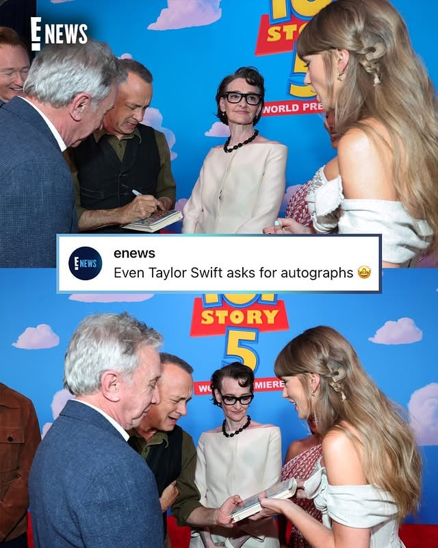 "To infinity and beyond"🥹 Taylor Swift got autographs from the "Toy Story" cast on her original VHS. (📷: Getty)