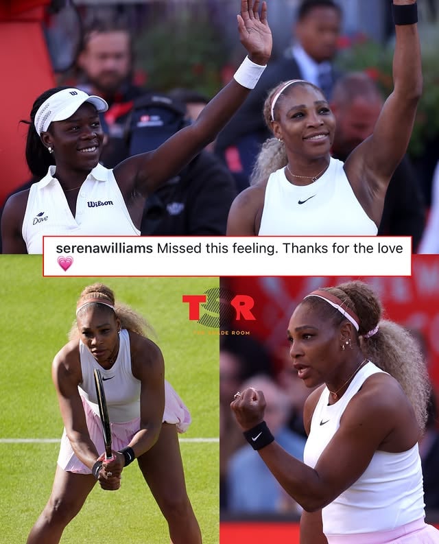 #TSRSports: The Goat! 🐐 #SerenaWilliams shares a post after returning to the tennis court and getting a W! 🎾 (📸: @gettyimages) ✍🏾: #TSRStaffLG
