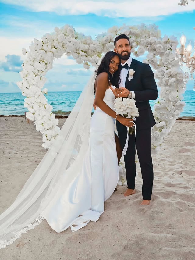 🤴🏼👸🏾Rubi and Corey have met on a dating app. Just two souls that have found their way to each other. From the dating app to husband and wife forever 05-25-2025💍@rubielafrank @coreyleonzio Such a perfect match😘🙏🏾🩵🖤💛💙🤍❤️🧡💚🩶🤎...#interracialcouple #interracialdating #swirl #whitemendatingblackwomen #lovehasnocolor by @whitemendatingblackwomenclub