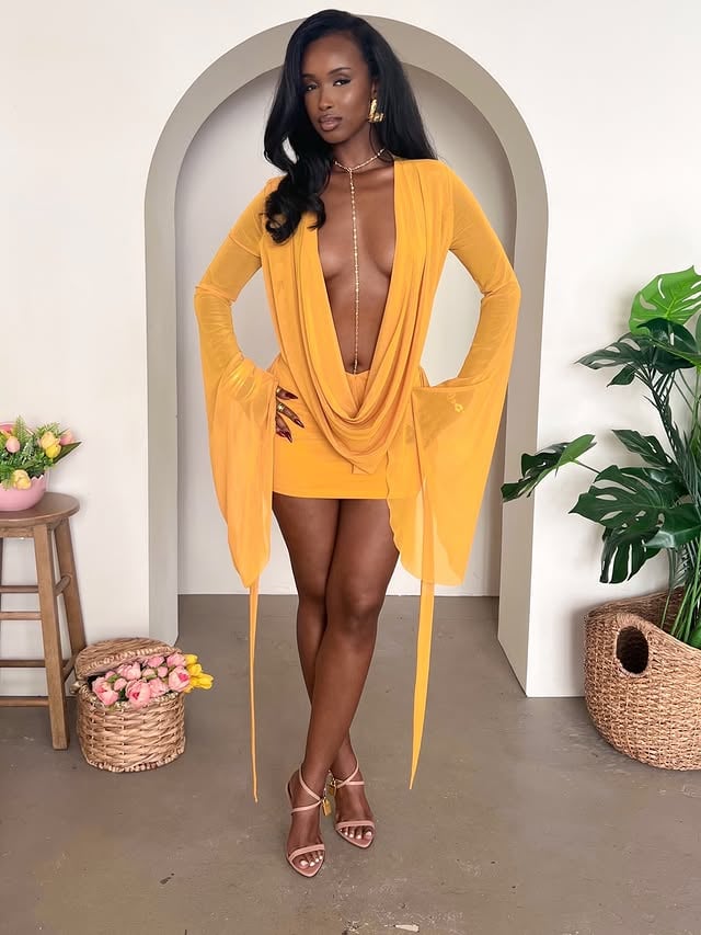 Restock Alert: Our Vivian Dress 💛is fully stocked! XS-XL We’re in love with PPB jewelry, how could you not be? 😍 by @pinkplasticbabez