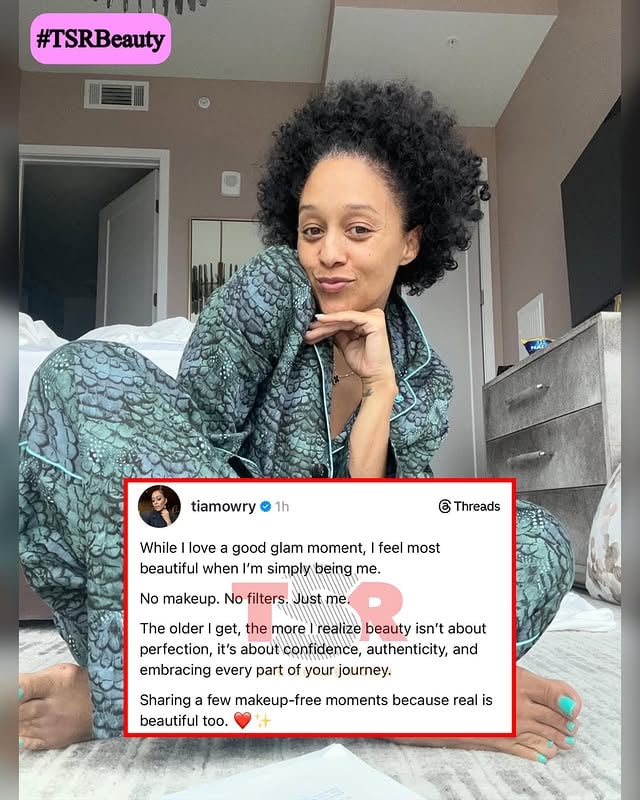 #TSRBeauty: #TiaMowry shows off her fresh face beauty 😍! ✍🏾: #TSRStaffST