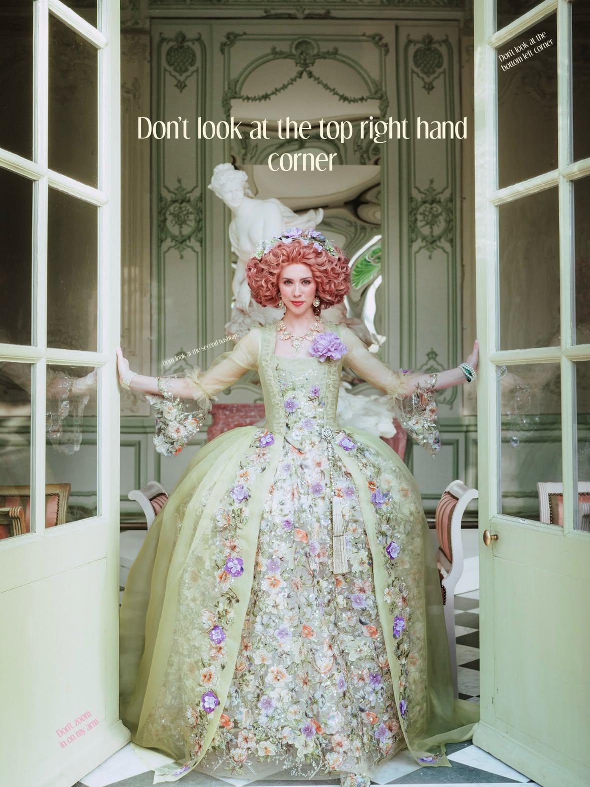 Now that you’ve ignored my instructions genuinely how are you doing today? I bet it’s been hard and you are carrying a lot, want to tell me something good that’s happened?

Photo by @lesportraitsdefelipe 
Costume by @asta.darling 

#versailles #dontlookatmypinnedcomment