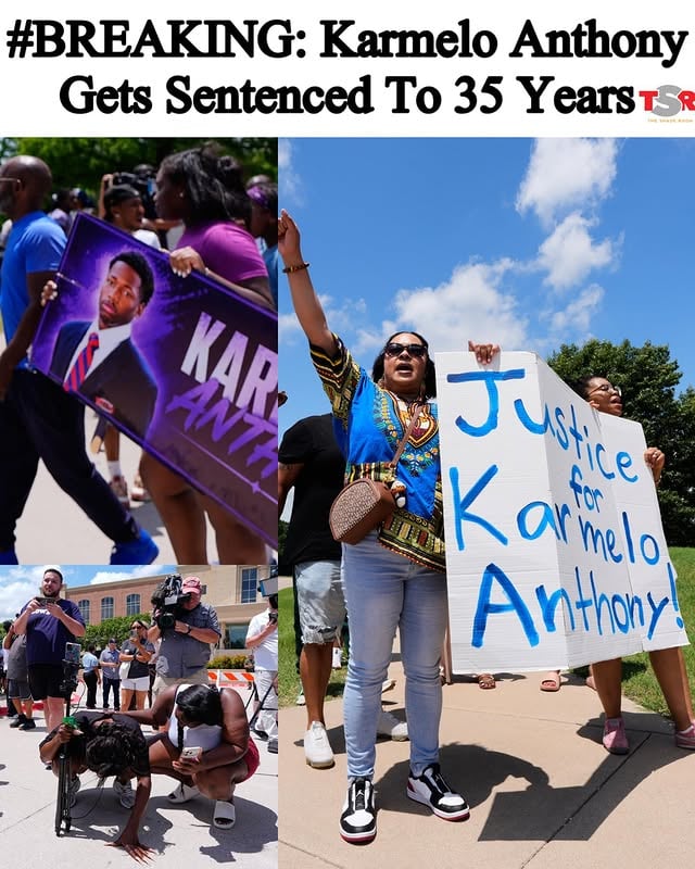 #BREAKING: Jurors have sentenced 19-year-old #KarmeloAnthony to 35 years for the murder of #AustinMetcalf. He will be eligible for parole after half his sentencing is served. ✍🏾: #TSRStaffST